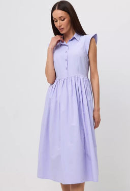 Платье хлопок OD-796-3 сиреневое OD-796-3