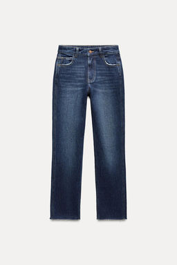 Z1975 HIGH-WAIST SLIM ANKLE JEANS - Zara фото 2