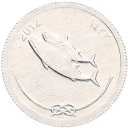 Монета 5 лаари 2012 года Мальдивы