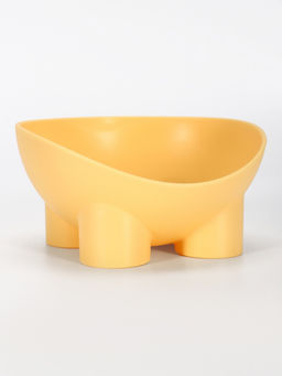 Миска для животных БЕГЕМОТ 0.3 л, Soft-touch, банановый - Simaland фото 3