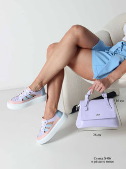 Кроссовки EDART 165.P.Lusi23.w. Розовый голубой фиолетовый