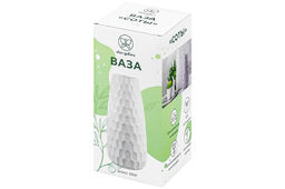 Ваза 28 см 2,5 л Соты пломбир матовая - Elan gallery фото 6