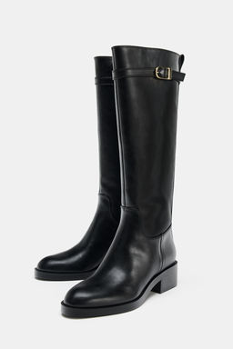 EQUESTRIAN BUCKLE BOOTS - Zara фото 4