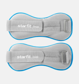 Утяжелители универсальные STARFIT WT-501 1 кг, синий/серый  фото 2