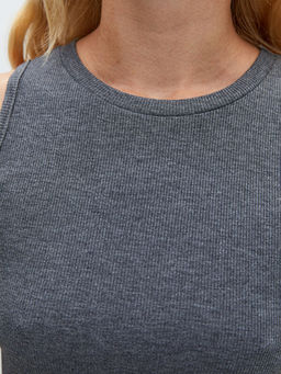 Bisiklet Yaka Kad?n Bodycon Elbise