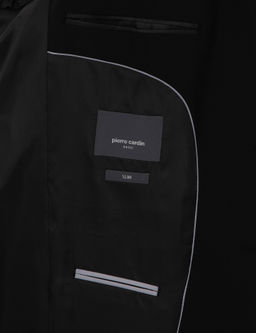 Siyah Slim Fit Y_n Tak_m Elbise