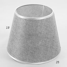 Абажур BayerLux, E27, серый, 25×25×19 см