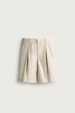 BERMUDA WIDE FIT PLIEGUES / Beige - Zara фото 6