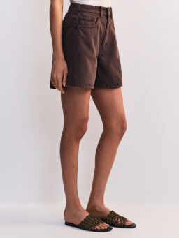 Джинсовые шорты А-силуэта с эластичным поясом ZR2605092305-27 / Zarina