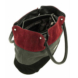 0693 Черный/Серый/Красный/Замша - Alessandro birutti фото 3