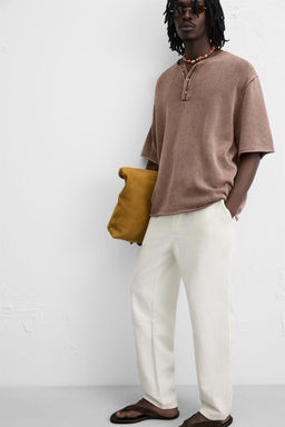 COTTON - LINEN TROUSERS - Zara фото 23