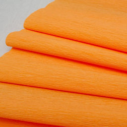 Бумага крепированная оранжевая светлая 60г/м2 (№30) 50*250см, в пакете
