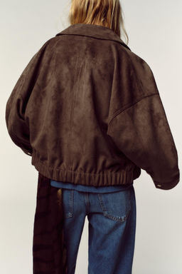 FAUX SUEDE JACKET - Zara фото 6