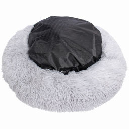 Лежанка для животных круглая "Место БРО", цвет серый, d-60см (Лейбл)