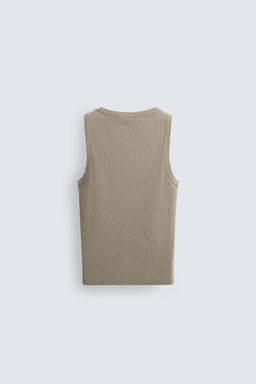 CAMISETA TANK RIB / Khaki