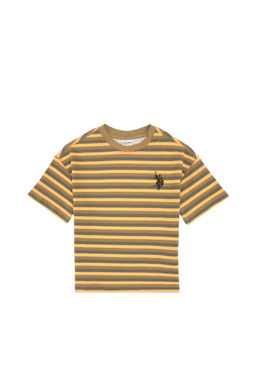 Erkek _ocuk Haki Bisiklet Yaka Ti__rt - U.s. polo assn фото 2