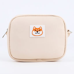 Сумка кросс-боди на молнии «Шиба», бежевая