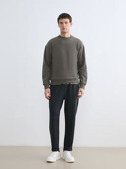 Bisiklet Yaka Erkek Sweatshirt