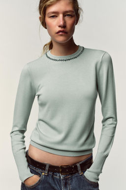 JEWEL KNIT SWEATER - Zara фото 5