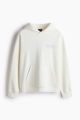Sudadera con motivo y capucha Relaxed Fit