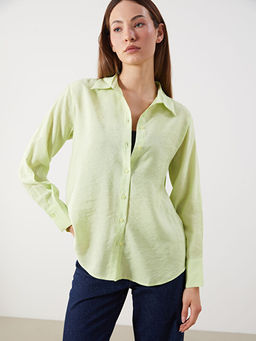 Modal Kar???ml? Oversize Kad?n G?mlek