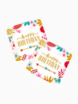 Салфетки бумажные Happy birthday, 33?33 см, 20 шт. - Страна карнавалия фото 2