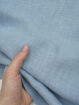 Крапива Рами (Ramie)-диагональ, цв.Серо-голубая дымка-2, ш.1.4м, крапива-100%, 270гр/м.кв - Купава фото 2