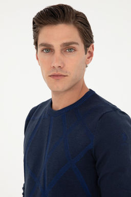 Мужской темно-синий свитер - U.s. polo assn фото 2