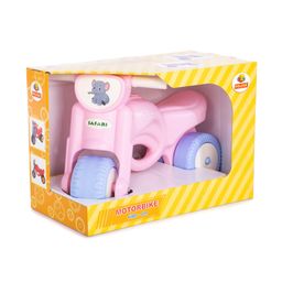 Каталка-мотоцикл Мини-мото сафари (розовая) (в коробке)