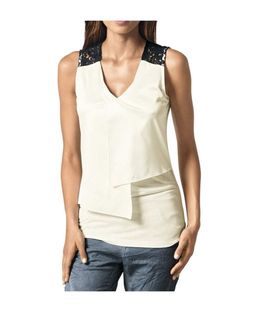 Топ, кремовый