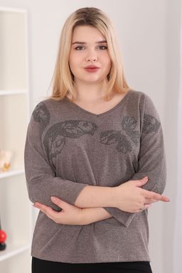 Блуза женская цвета какао