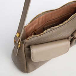 Сумка женская TEXTURA, средний размер, цвет бежево-серый  фото 8