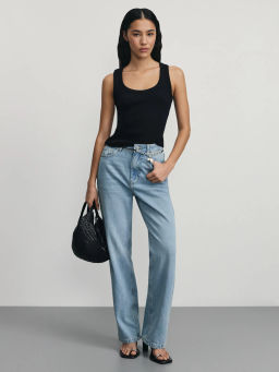 Базовый топ в рубчик / Zarina  фото 2