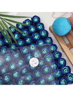 Мыльные розы бело-синие, набор 81 шт. - SB BEAUTY фото 7