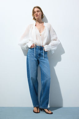 Barrel High Waist Jeans - H&m фото 3