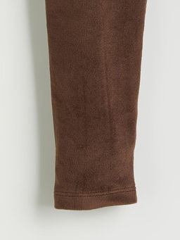 Beli Lastikli Kadife K?z ?ocuk Tayt