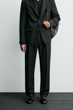 100% WOOL TWILL SUIT TROUSERS AARON LEVINE X ZARA фото 2