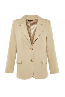Limited Edition Vizon Regular Astarl? Dokuma Blazer Ceket TWOAW23BC00132