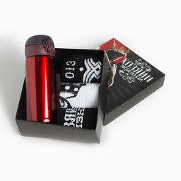 Подарочный набор KAFTAN «Хозяин жизни», термос, носки 3 пары размер 41-44 (27-29 см)