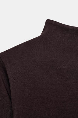 CAMISETA CUELLO ALTO / Chocolate - Zara фото 7