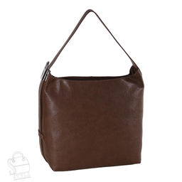 Сумка женская кожаная 3349-1Q brown Polina&Eiterou  в Новосибирске