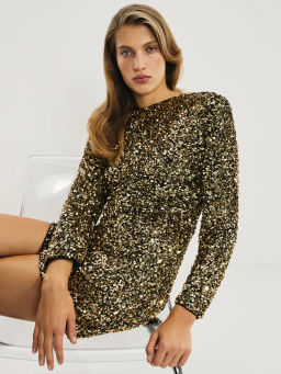 Платье мини из пайеток / Zarina