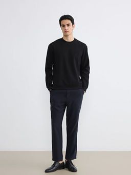 Bisiklet Yaka Erkek Sweatshirt