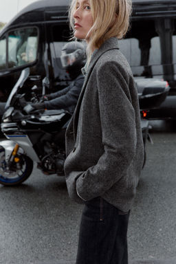 HERRINGBONE WOOL BLAZER - Zara фото 2