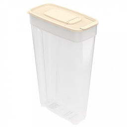 Контейнер для сыпучих продуктов 2,2л, 17х8,5х26,5см, полипропилен, слоновая кость (Россия)