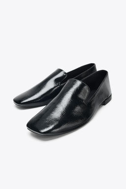 PATENT-EFFECT LOAFERS