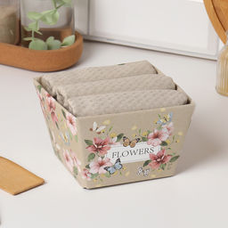 Набор полотенец Этель Flowers 35х60 см - 3 шт, 100% хлопок  фото 5