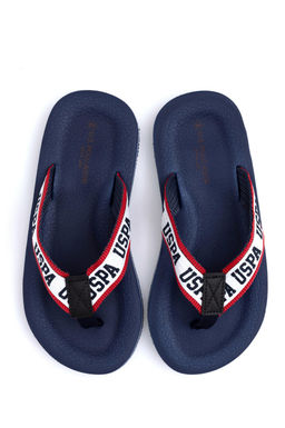 Тапочки U.S. Polo Assn темно-синие полиуретан с хлопком 42-43  фото 6