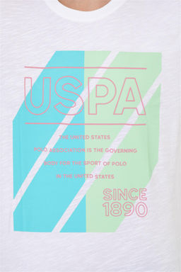 U. S. Polo Assn Мужская белая футболка с круглым вырезом - U.s. polo assn фото 12