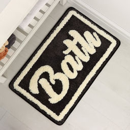 Коврик для ванной и туалета SAVANNA Bath, 50?80 см, чёрный фото 6